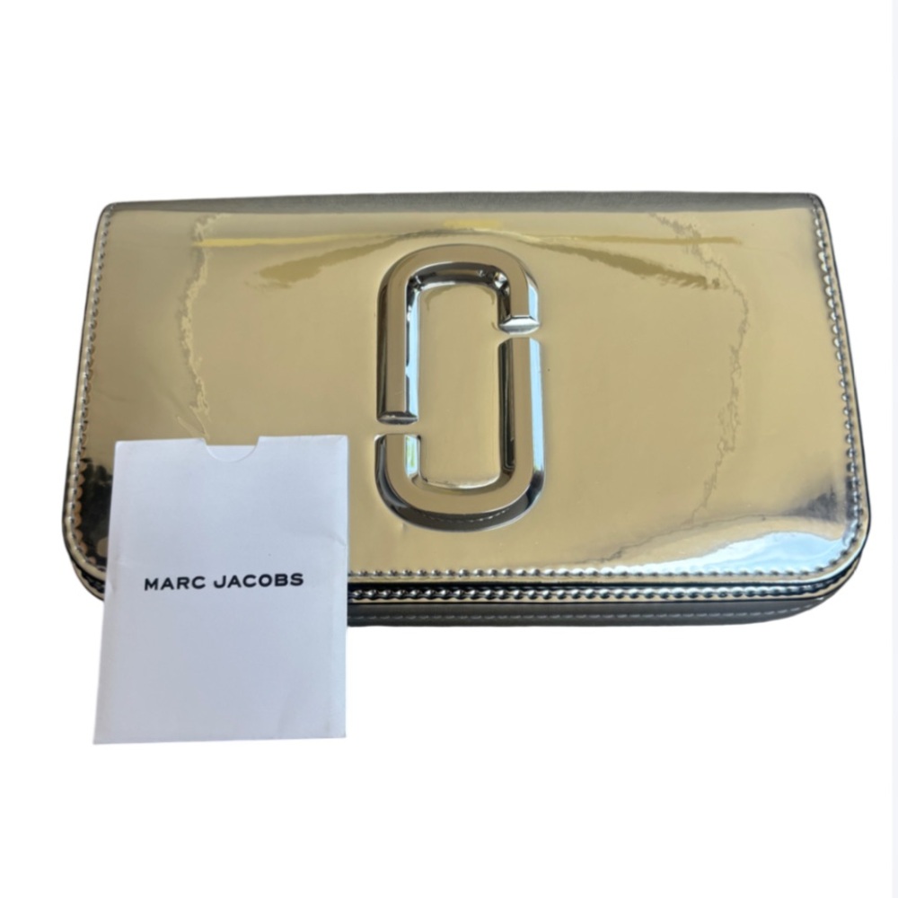 NEW- Marc Jacobs Silver Metallic Clutch